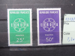 Europa 1218/1219  Mnh Neuf ** Année 1959 France Frankrijk French - 1959