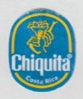 1x Fruit Label Sticker CHIQUITA Banana-bananen Costa Rica - Fruit En Groenten