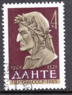 Russia 1964 Single Stamp Issued To CelebrateThe 700th Birth Anniversary Of Dante In Fine Used - Used Stamps