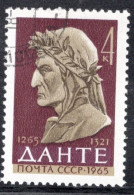 Russia 1964 Single Stamp Issued To CelebrateThe 700th Birth Anniversary Of Dante In Fine Used - Used Stamps