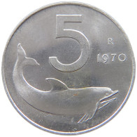 ITALY 5 LIRE 1970 #s042 0675 - 5 Lire