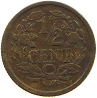 NETHERLANDS 1/2 CENT 1914 #a086 0171 - 0.5 Cent