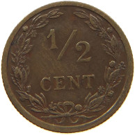 NETHERLANDS 1/2 CENT 1906 #c022 0745 - 0.5 Cent