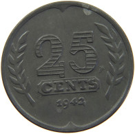 NETHERLANDS 25 CENTS 1941 #c067 0047 - 25 Cent