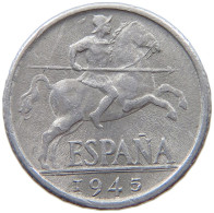 SPAIN 10 CENTIMOS 1945 #s074 0095 - 10 Céntimos