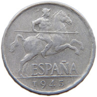SPAIN 5 CENTIMOS 1945 #a089 0115 - 5 Céntimos