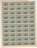 Congo Belge Ocb Nr: 54 ** MNH (zie Scan) IV + D2, 9 Timbres Gomme Abimé - Ganze Bögen