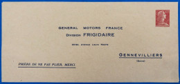 France, Entier Enveloppe - REPIQUAGE GENERAL MOTORS FRANCE - (L114) - Overprinted Covers (before 1995)