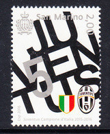 2016 San Marino Juventus Football Champions Complete Set Of 1 MNH @BELOW FACE VALUE - Unused Stamps