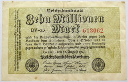 GERMANY 10 MILLIONEN MARK 1923 #alb066 0093 - 10 Millionen Mark