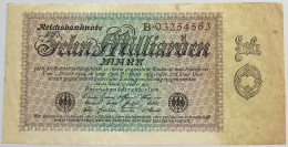 GERMANY 10 MILLIARDEN 1923 BERLIN 113A #alb012 0133 - 10 Mrd. Mark