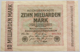 GERMANY 10 MILLIARDEN 1923 BERLIN 114A #alb012 0125 - 10 Mrd. Mark
