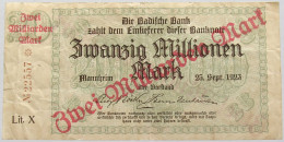 GERMANY 2 MILLIARDEN MARK 1923 BADEN #alb010 0229 - 5 Milliarden Mark