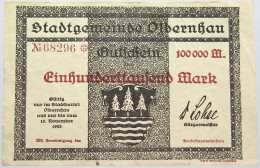 GERMANY 100000 MARK OLBERNSAU 1923 #alb011 0005 - 100.000 Mark