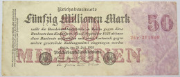 GERMANY 50 MILLIONEN MARK 1923 #alb067 0373 - 50 Millionen Mark