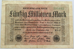 GERMANY 50 MILLIONEN MARK 1923 BERLIN #alb004 0363 - 50 Mio. Mark