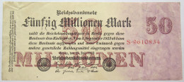 GERMANY 50 MILLIONEN MARK 1923 #alb067 0377 - 50 Millionen Mark