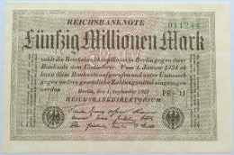 GERMANY 50 MILLIONEN MARK 1923 #alb004 0351 - 50 Mio. Mark