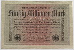 GERMANY 50 MILLIONEN 1923 #alb066 0241 - 50 Mio. Mark