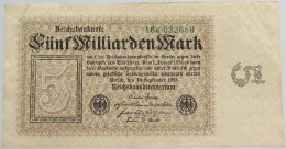 GERMANY 5 MILLIARDEN 1923 BERLIN 112 C #alb012 0135 - 5 Milliarden Mark