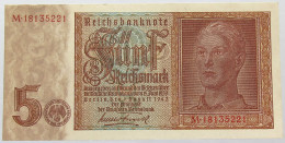 GERMANY 5 MARK 1942 TOP #alb016 0295 - 5 Reichsmark