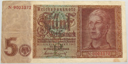 GERMANY 5 MARK 1942 #alb011 0159 - 5 Reichsmark