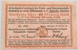 GERMANY 40 PFENNIG GOLD 1923 RARE #alb002 0323 - Deutsche Golddiskontbank