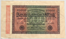 GERMANY 20000 MARK 1923 #alb066 0511 - 20.000 Mark