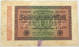 GERMANY 20000 MARK 1923 #alb066 0191 - 20000 Mark