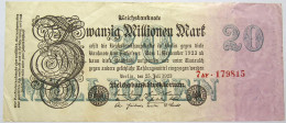 GERMANY 20 MILLIONEN 1923 #alb067 0311 - 20 Miljoen Mark