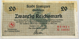 GERMANY 20 MARK 1946 STUTTGART #alb011 0137 - Sonstige & Ohne Zuordnung