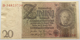 GERMANY 20 MARK 1929 #alb011 0145 - 20 Mark