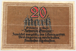 GERMANY 20 MARK 1919 GMUND #alb002 0311 - 20 Mark