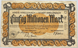 GERMANY 50 MILLIONEN MARK KREUZNACH #alb004 0241 - 50 Mio. Mark