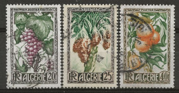 ALGERIE: Obl., N° YT 279 à 281, Série, TB - Used Stamps