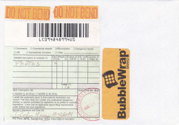 CUSTOM DUTY FORM ON COVER, 2014, USA - Briefe U. Dokumente