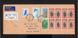 14619-NEW ZEALAND-.AIRMAIL REGISTERED COVER WHAKATANE To PRETORIA (south Africa) 1965.BRITISH Colonies.envelope AERIEN - Lettres & Documents