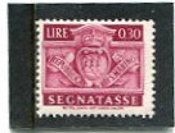 SAN MARINO - 1945   POSTAGE DUE   30c  MINT - Timbres-taxe