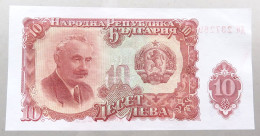 BULGARIA 10 LEVA 1951 TOP #alb050 1265 - Bulgarije