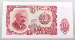 BULGARIA 10 LEVA 1951 TOP #alb050 1259 - Bulgarije