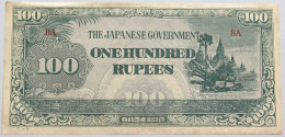 JAPANESE GOVERNMENT BURMA 100 RUPEES #alb018 0143 - Japon