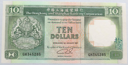 HONG KONG 10 DOLLARS 1991 TOP #alb014 0231 - Hong Kong