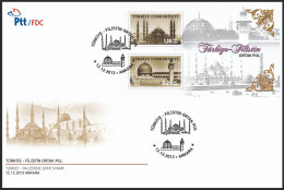 Turkey, Türkei - 2013 - Palestine Joint Stamp /// First Day Cover & FDC - Brieven En Documenten