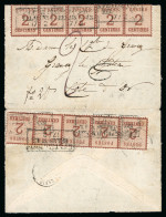 1870, Enveloppe Affranchissement Timbres D'Alsace Lorraine - Covers & Documents
