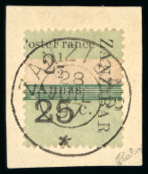 1897, Y&T N°42a (surcharge II) O, Sur Fragment, Belle - Autres & Non Classés