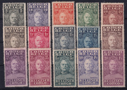 BELGISCH-CONGO 1928 - MLH - Sc# 115-129 - Complete Set! - Unused Stamps