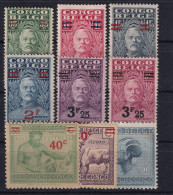 BELGISCH-CONGO 1931 - MLH - Sc# 130-138 - Complete Set! - Neufs