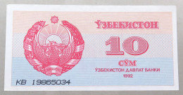 UZBEKISTAN 10 SUM 1992 TOP #alb050 1139 - Ouzbékistan