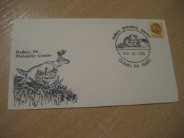 DUBOIS 1978 Beaver Castor Rodent Rongeur Cancel Cover USA Rodents Rongeurs - Nager