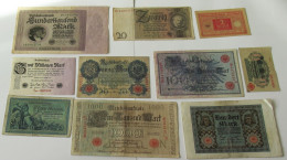 GERMANY COLLECTION BANKNOTES, LOT 15pc EMPIRE #xb 139 - Sammlungen